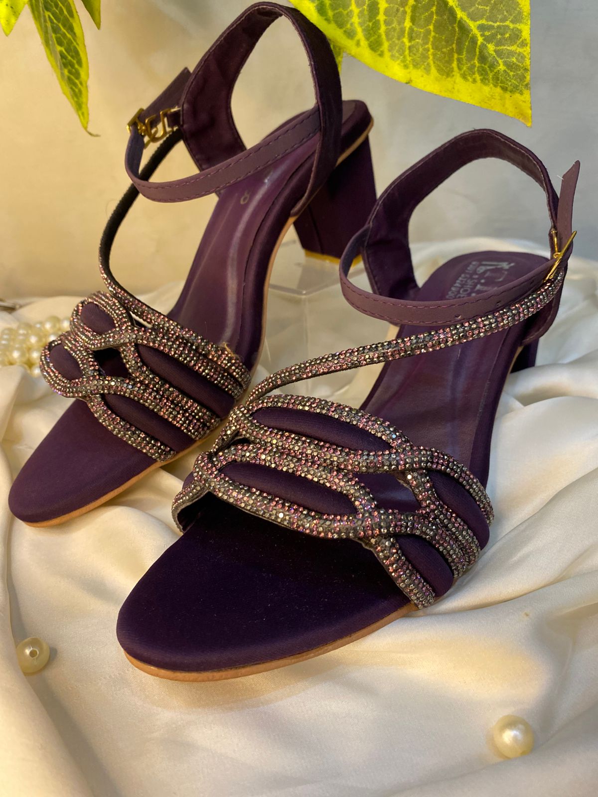 Violet Aura Block Heels