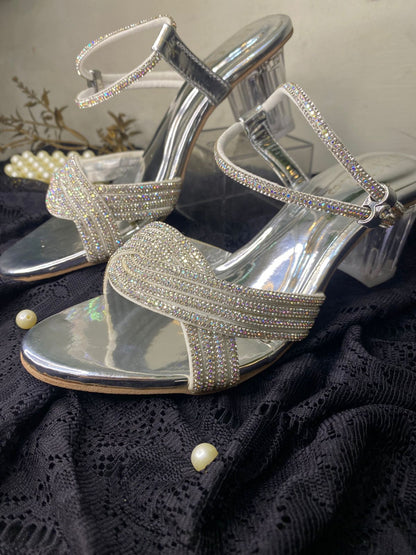 Pearl Whisper Block Heels