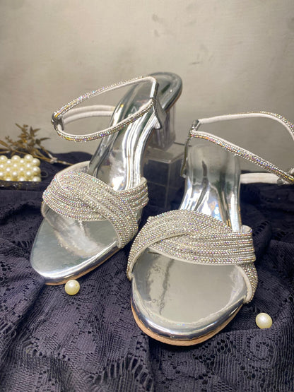 Pearl Whisper Block Heels
