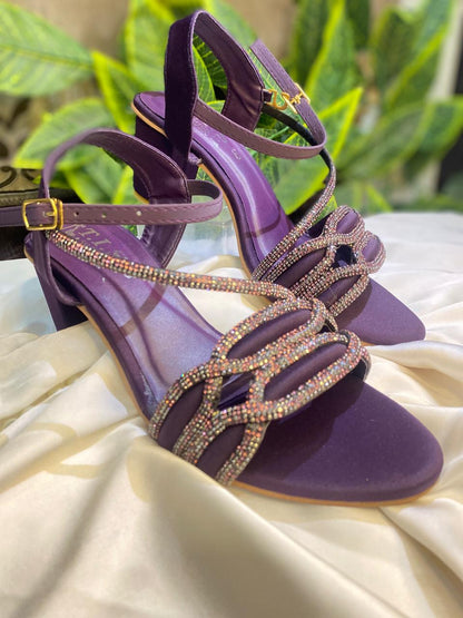 Violet Aura Block Heels
