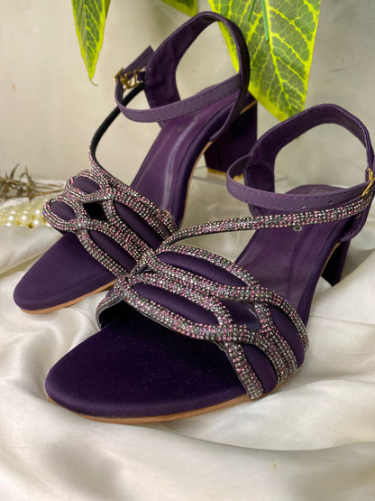 Violet Aura Block Heels